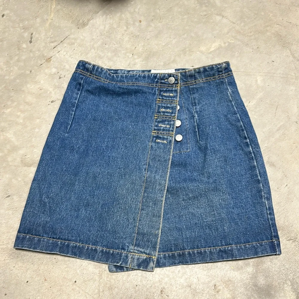 Carolina Blues ~ Blue Jean Denim Straight Pencil Skirt Maxi Womens Size 11/12